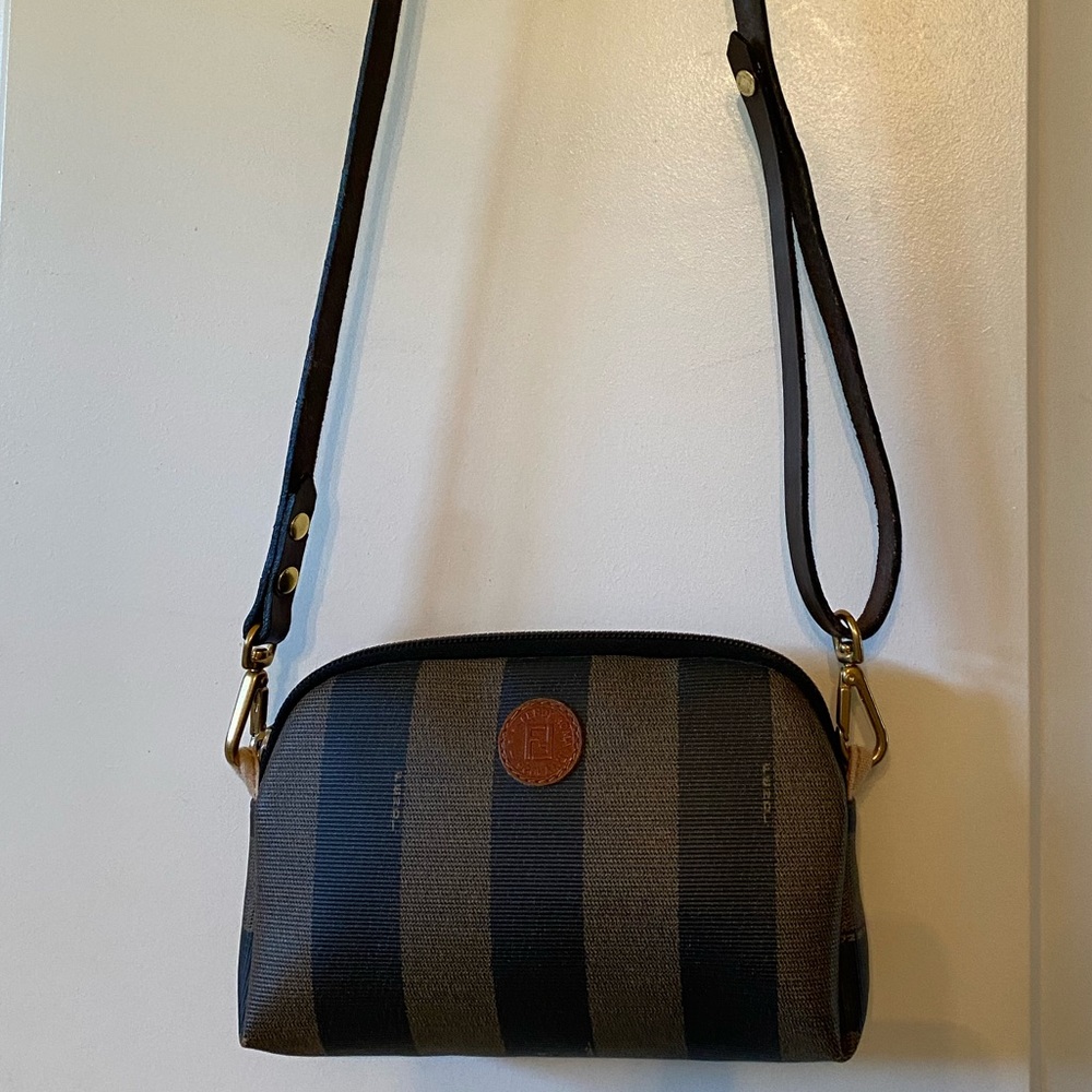 Fendi Pequin Stripped Pouch